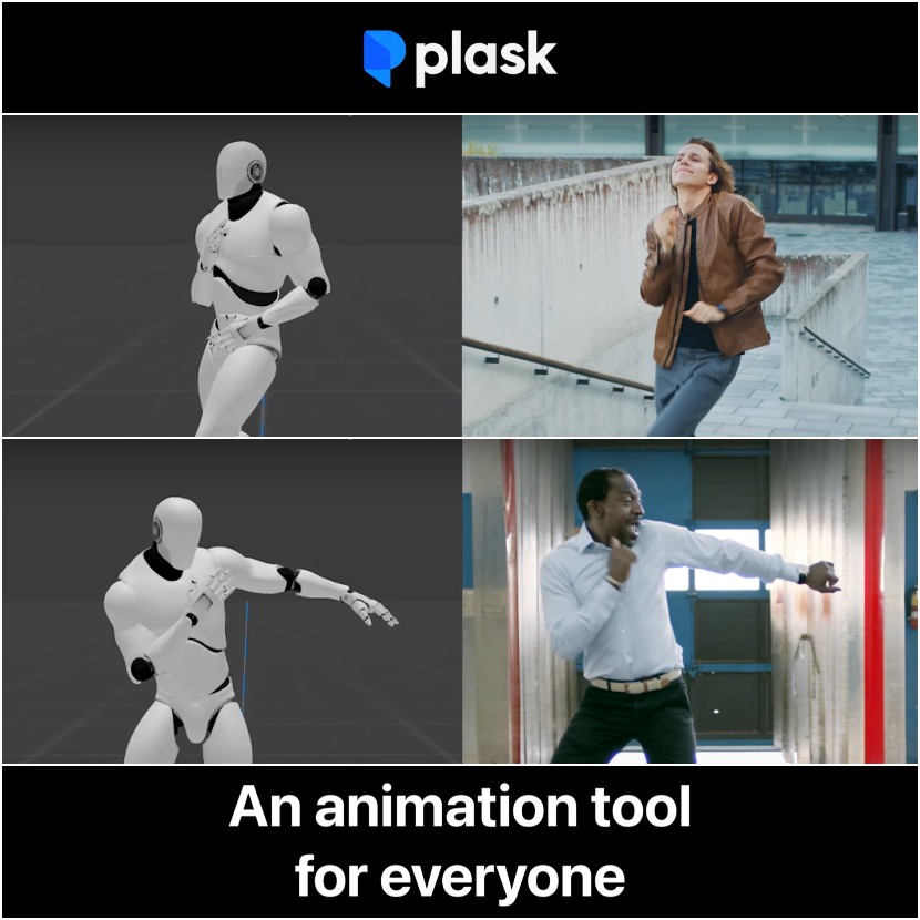Plask - Free tool for extracting 3D Motion from videos powered by AI